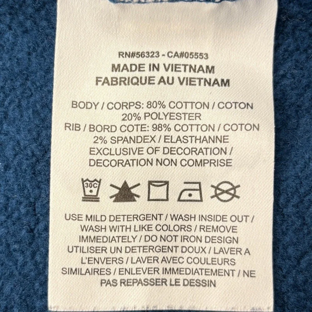 Nike Icon Clash Sweatshirt Womens Medium Blue Gold Allover Print Fleece Size M